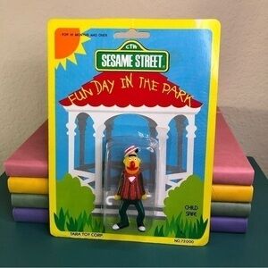 Sesame Street Bert Fun Day In The Park Vintage Character Collectible Figurine
